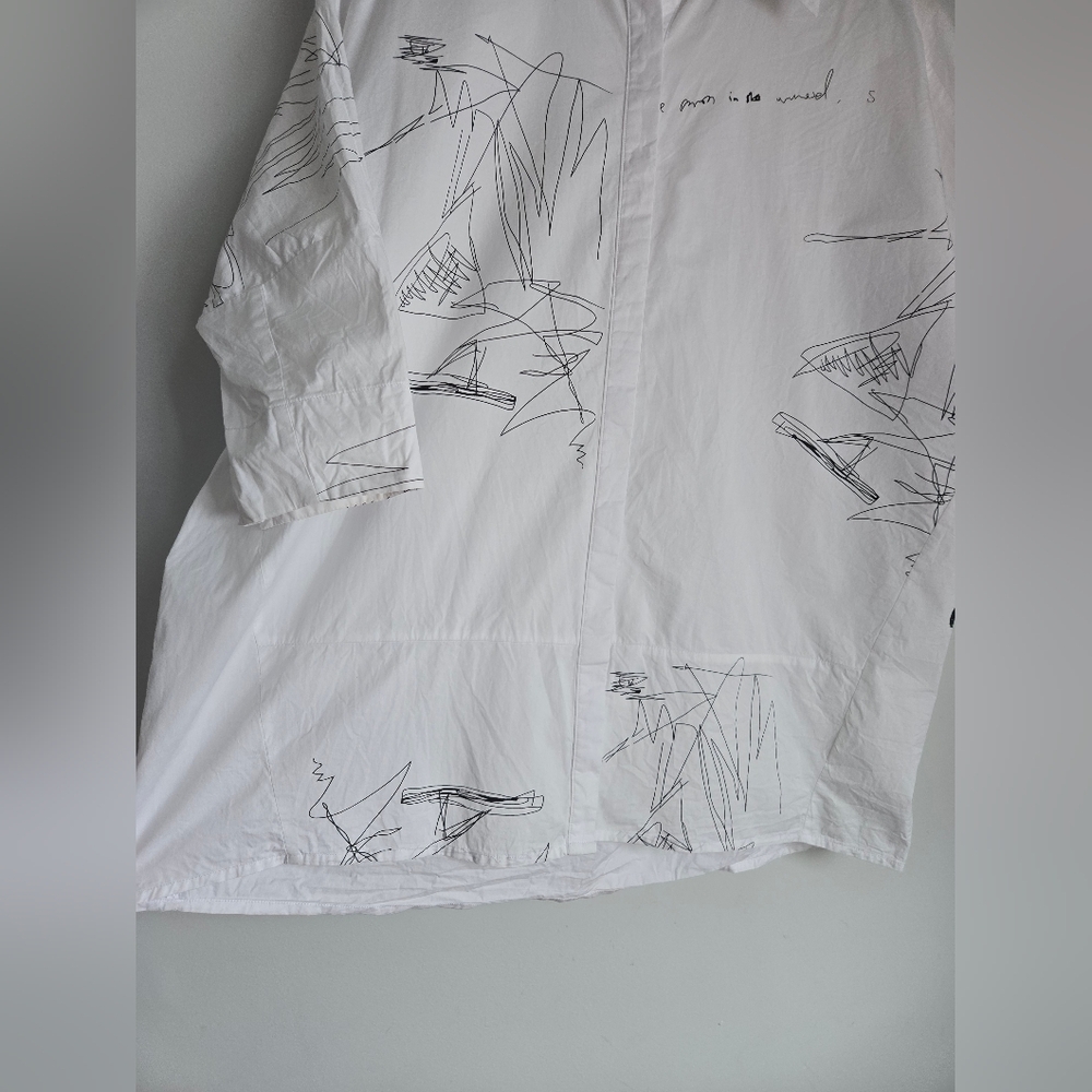 UCHUU MONTREAL White Graphic Shirt - Picture 6 of 15